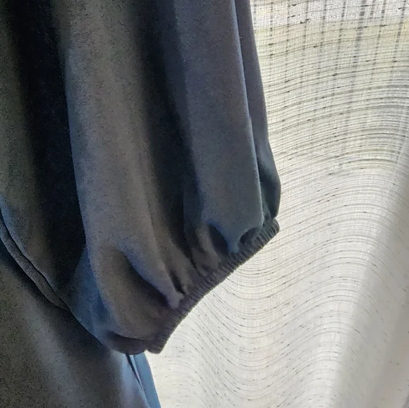 PINZIKO Long Sleeve Tunic Dress V Neck Casual Loose Flowy Swing Shift Dress M/L - Picture 12 of 14